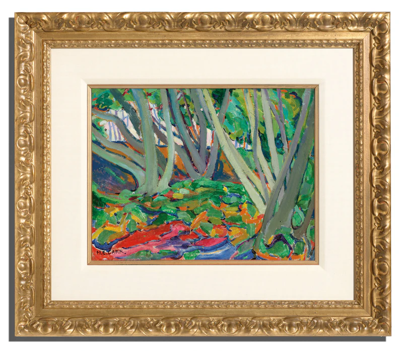 Emily Carr, Forest Landscape, 1911, oil on board mounted to board, circa 1911 - view 2