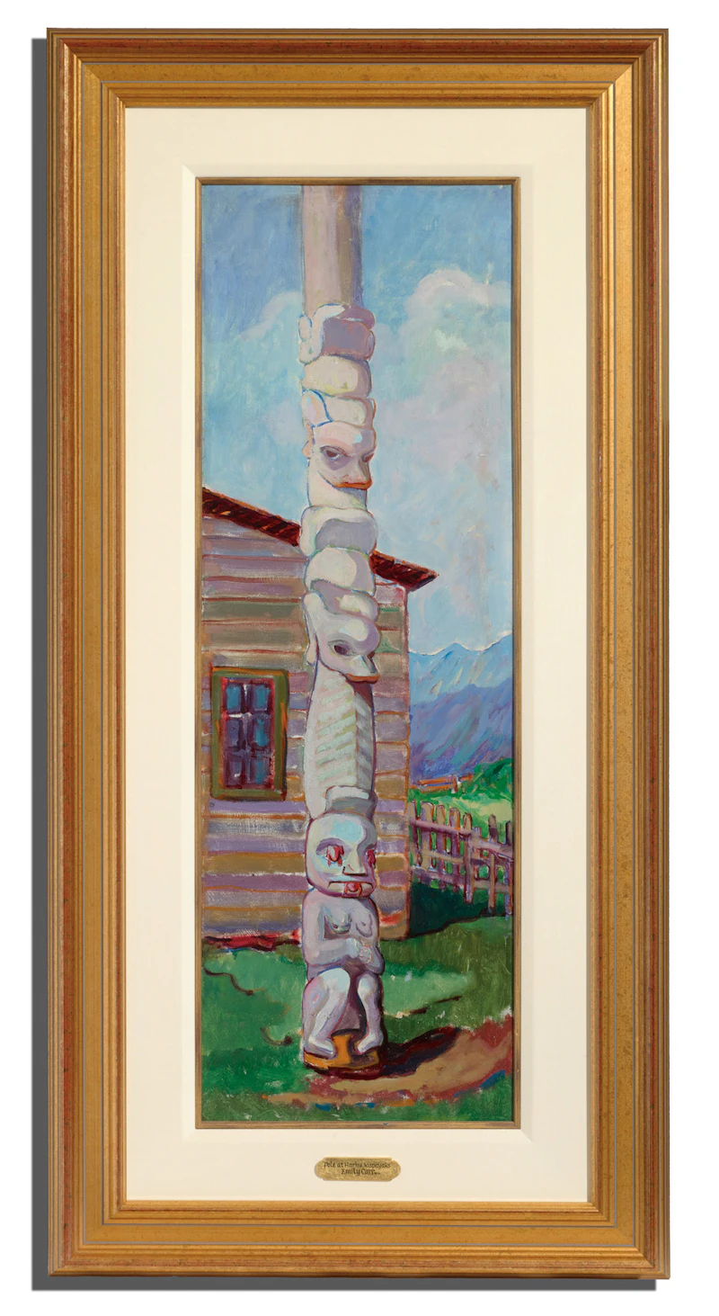 Emily Carr, Pole of Harhu, Kispiox, 1912, oil on board, circa 1912 - view 2