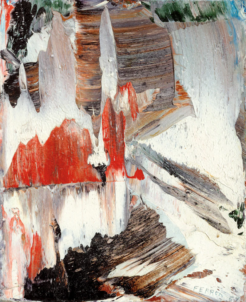 Marcelle Ferron, Sans titre, 1959, oil on canvas