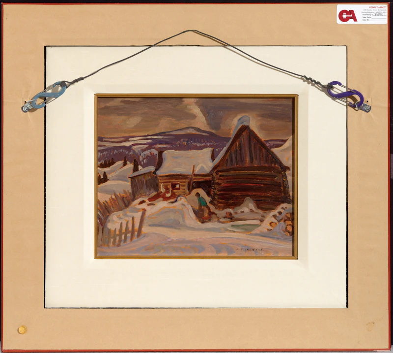 Alexander Young Jackson, Sleigh at the Front Door; After the Storm, circa 1930, double-sided oil on board - view 2