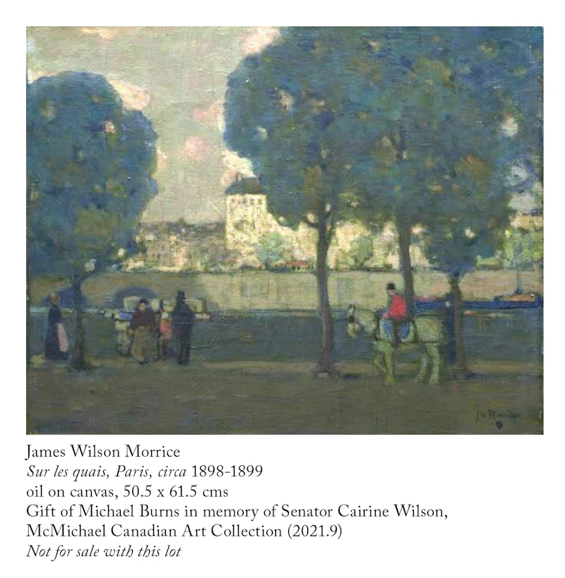 James Wilson Morrice, Street Scene, Paris, circa 1898, graphite on paper mounted to paper - view 4