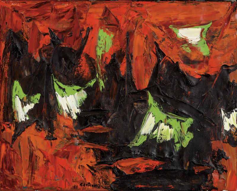 Rita Letendre, Jour d'été, 1961, oil on canvas