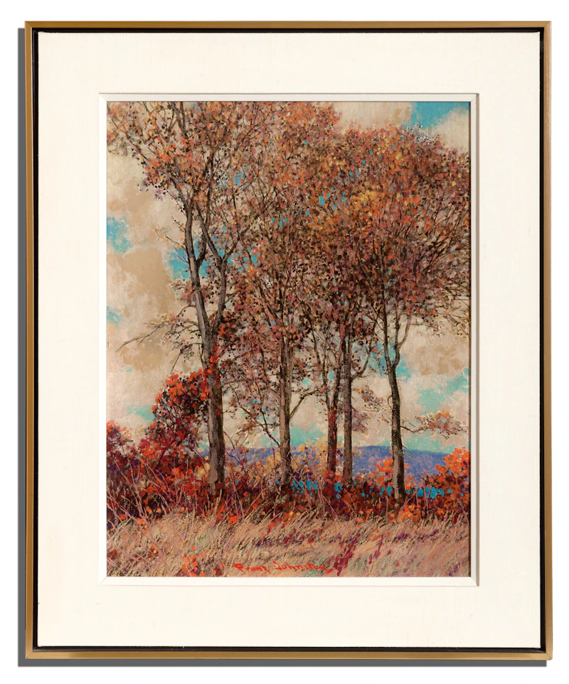 Frank Hans Johnston, Silent Sentinels, oil on board - view 2