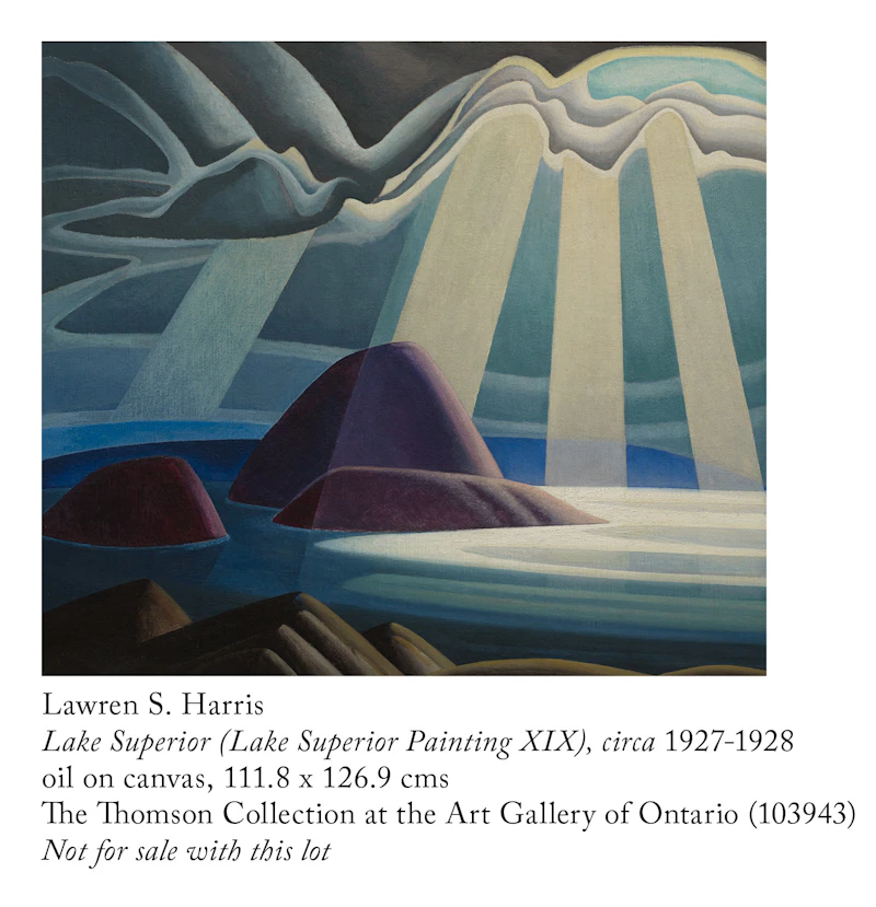 Lawren Stewart Harris, On the North Shore (ID 763), 1928, ink and gouache on paper mounted to card, circa 1928 - view 6