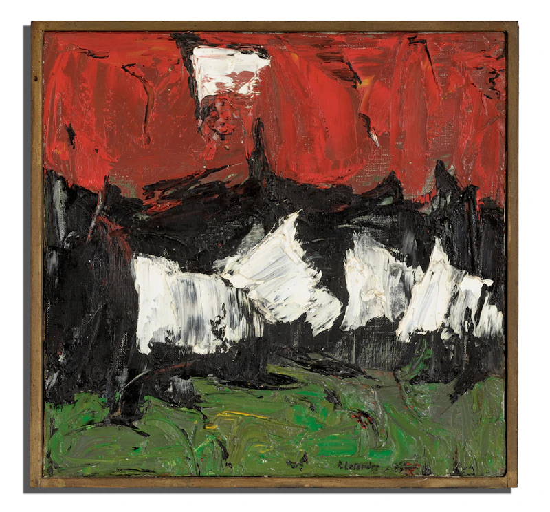 Rita Letendre, Sans titre, oil on canvas - view 2