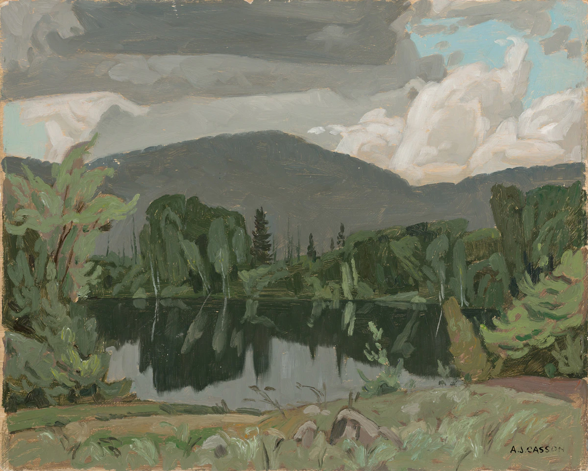 Alfred Joseph Casson, Madawaska River at Jewelville, circa 1959, oil on board
