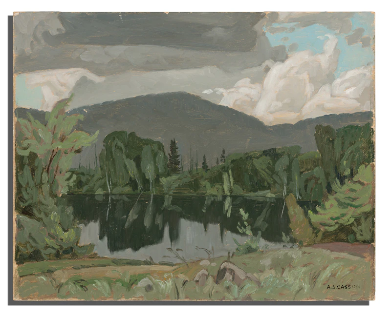 Alfred Joseph Casson, Madawaska River at Jewelville, circa 1959, oil on board - view 3
