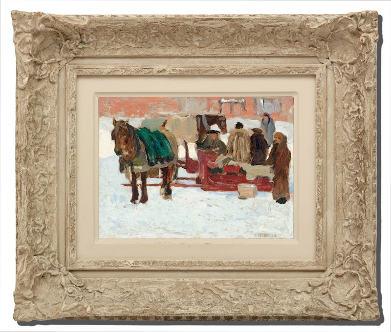 Robert Wakeham Pilot, Cabbies, 1924, oil on canvas - view 2