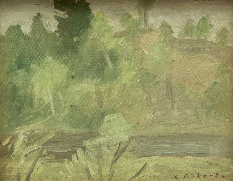 William Goodridge Roberts, Piedmont, oil on board, 1946 - view 2