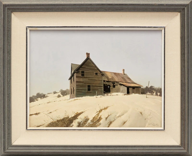 Geoffrey Allan Rock, Derelict (Near Foremost Alberta), oil on board, 1984 - view 3