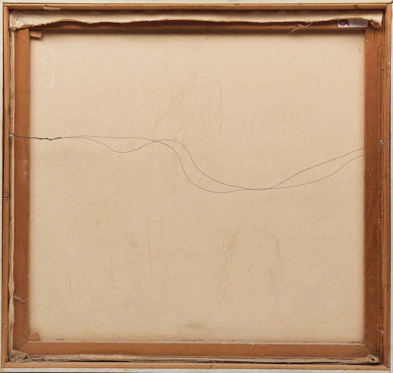 Ivan Kenneth Eyre, Composition in Yellow, oil on canvas, 1964 - view 3