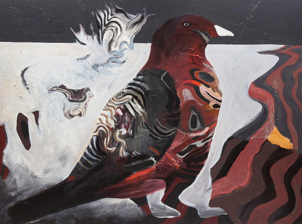 Jack Leonard Shadbolt, White Breaking, oil on board, 1965-69
