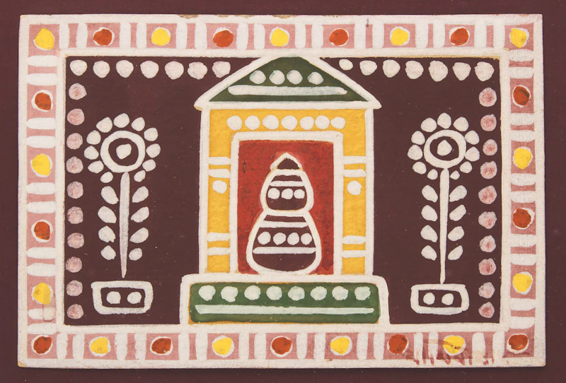 Flower Gate by Jamini Roy