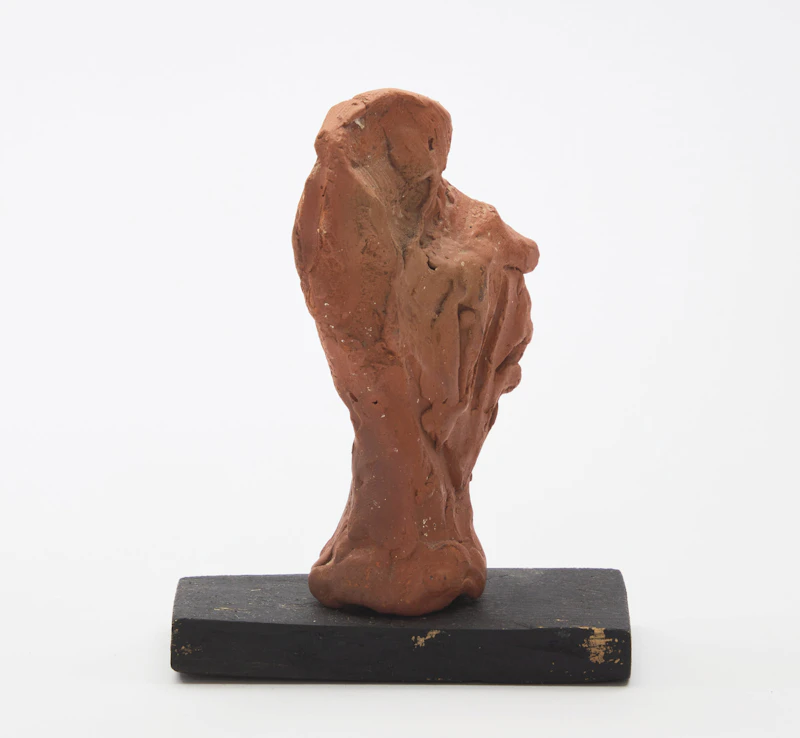 Somnath Hore, Head, red clay - view 4