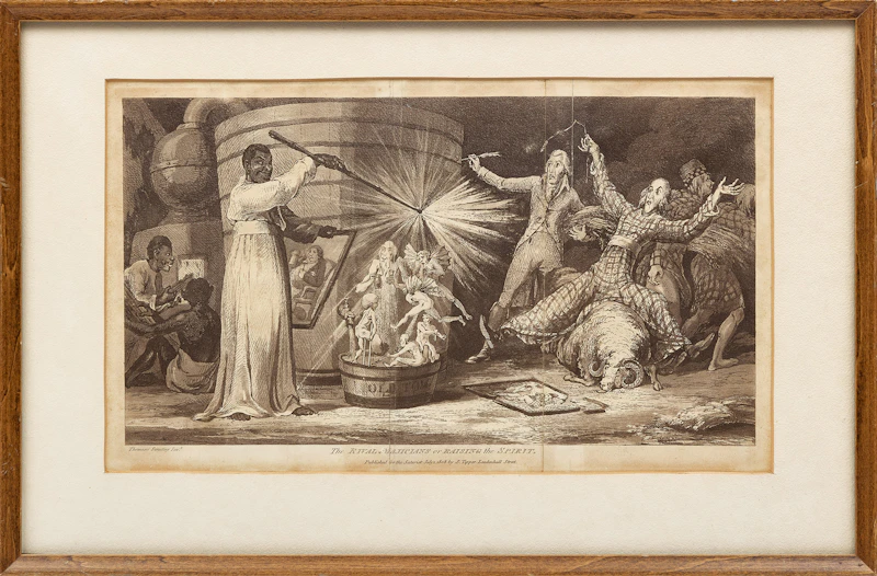 After Samuel de Wilde, The Rival Magicians or Raising the Spirit, engraving, circa 1808 - view 2