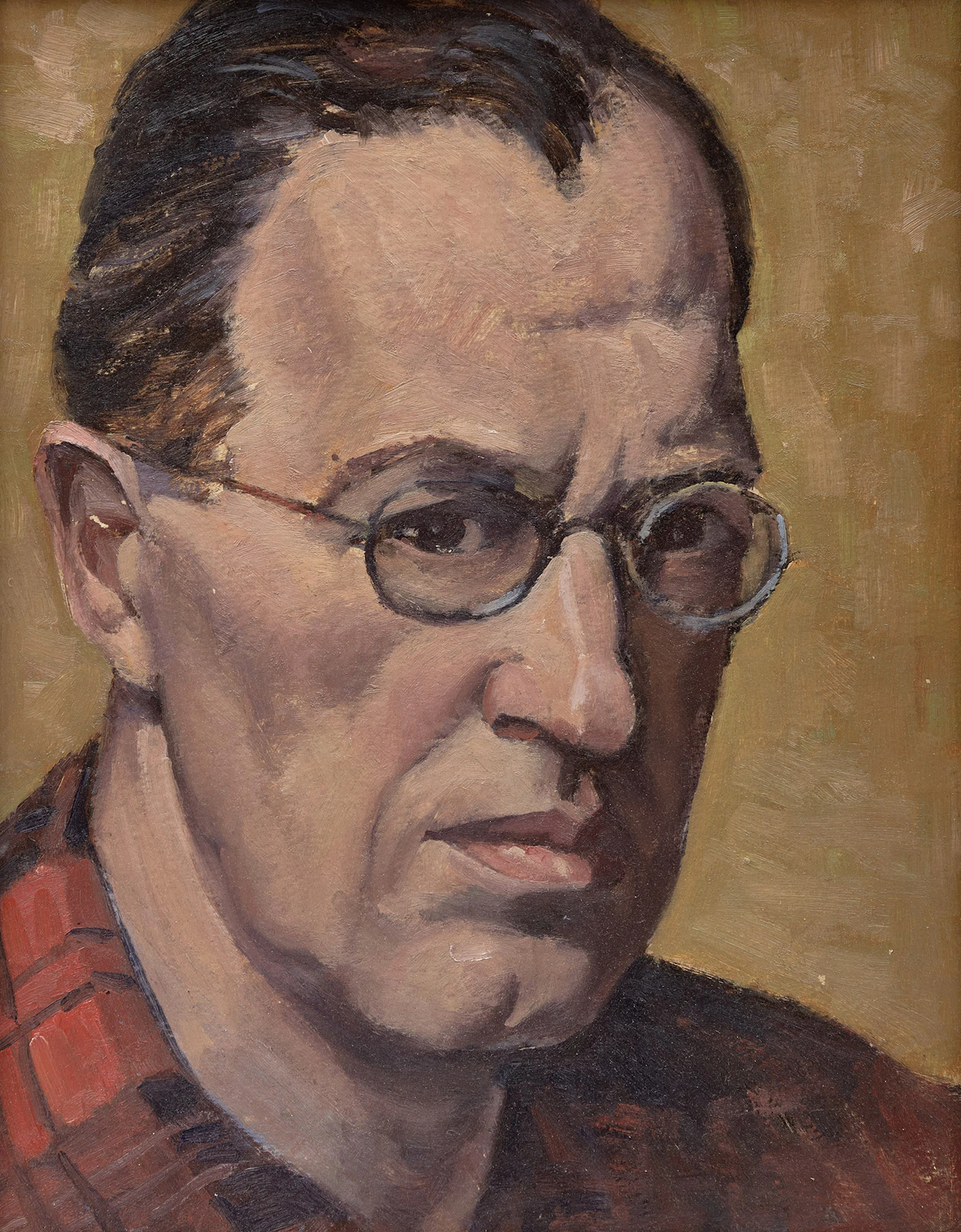 Canadian School, Portrait of a Man, oil on board