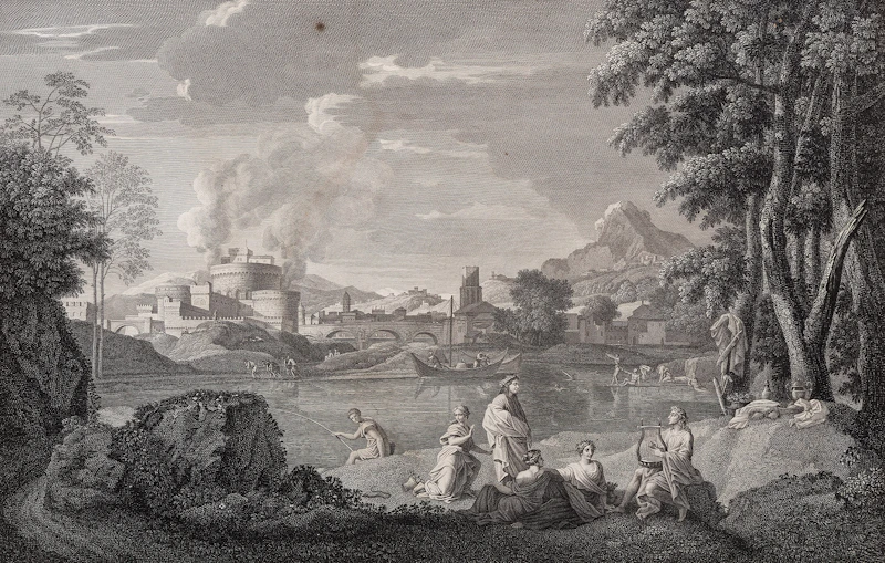 Edme Bovinet, Orphée et Eurydice (after Nicolas Poussin), engraving, circa 1803/1809 - view 1