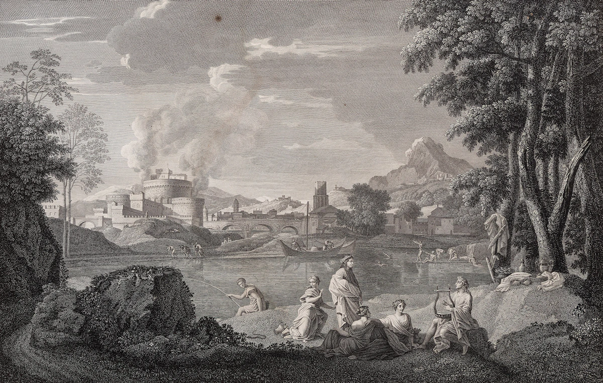 Edme Bovinet, Orphée et Eurydice (after Nicolas Poussin), engraving, circa 1803/1809