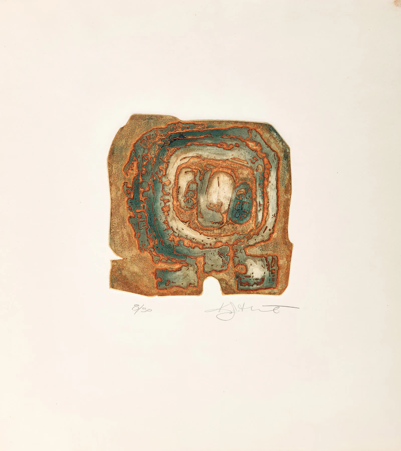 Katherine Hunt, Untitled, etching and aquatint on paper, 1970 - view 2