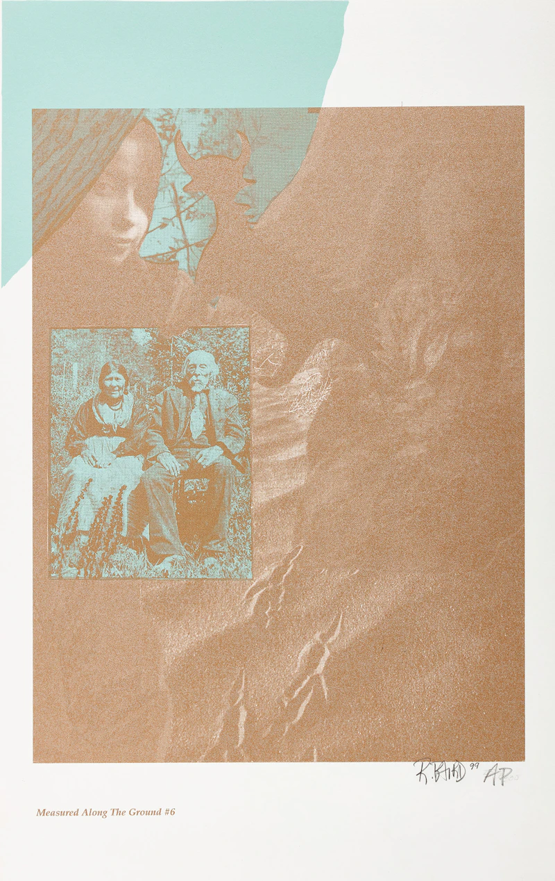 Rebecca Baird, Step Lightly #4 and Measured Along The Ground #6, two colour lithographs, 1999 - view 3
