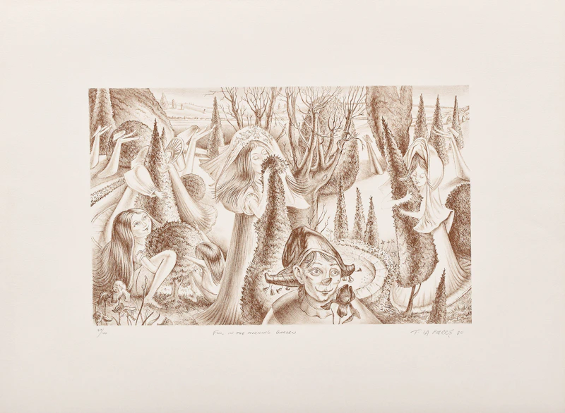Thomas La Pierre, Fool in the Morning's Garden, nine lithographs - view 14