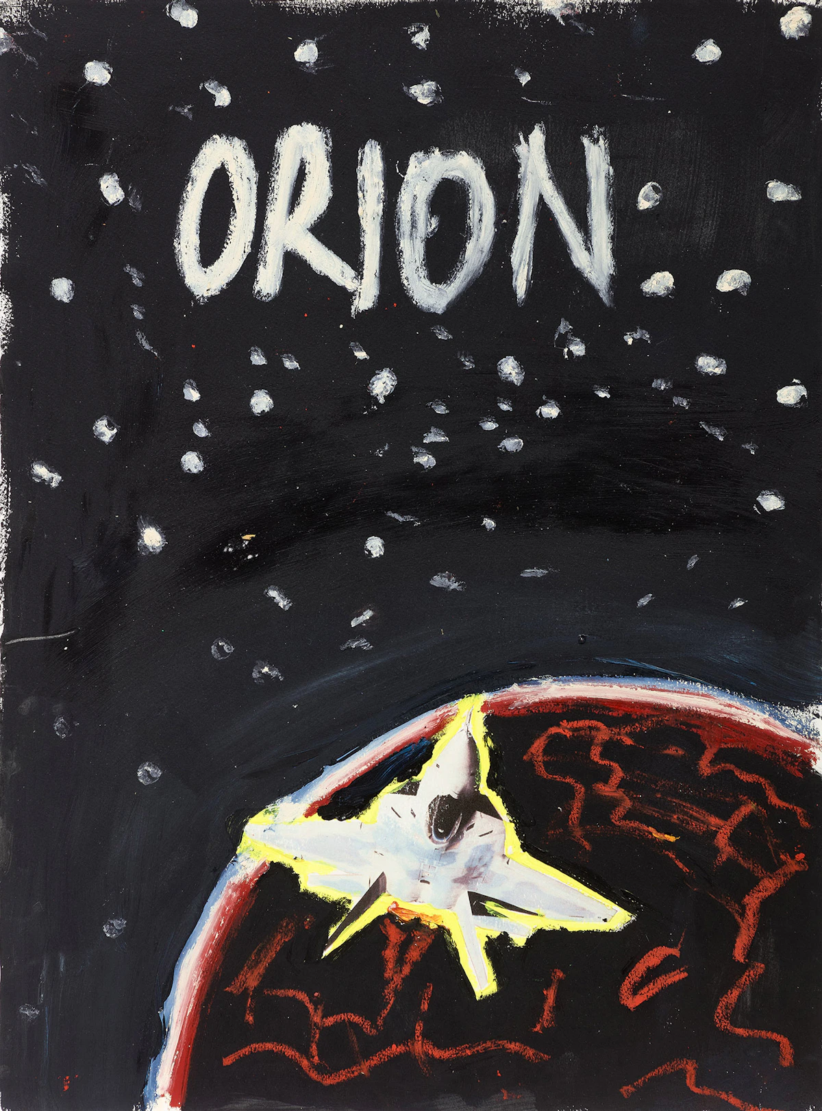 Matt Bahen, Orion and Prayer, two mixed media on paper