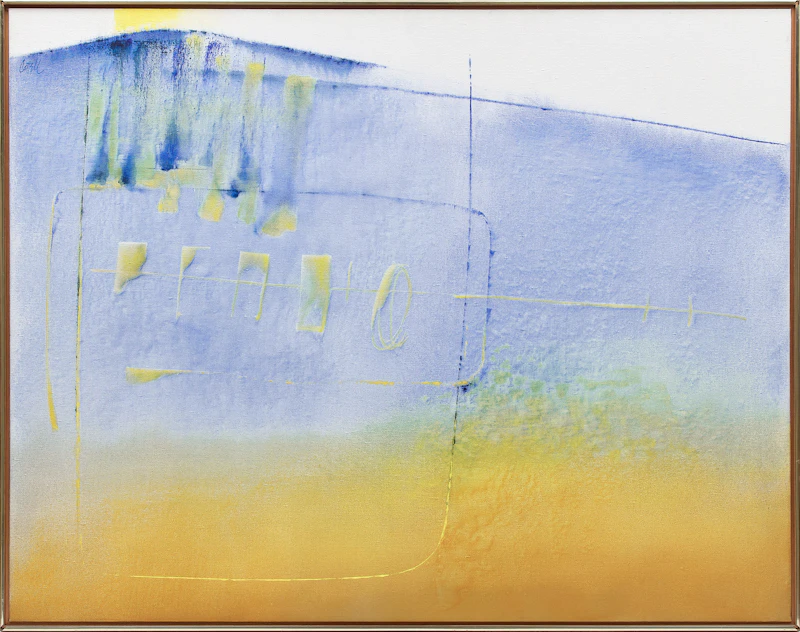 Raymond Victor Cattell, Timepart: Cloak of Evening, acrylic on canvas - view 2