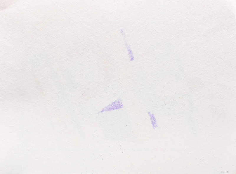 Dieter Hastenteufel, Two Untitled Abstracts, two colour pastels on paper - view 6