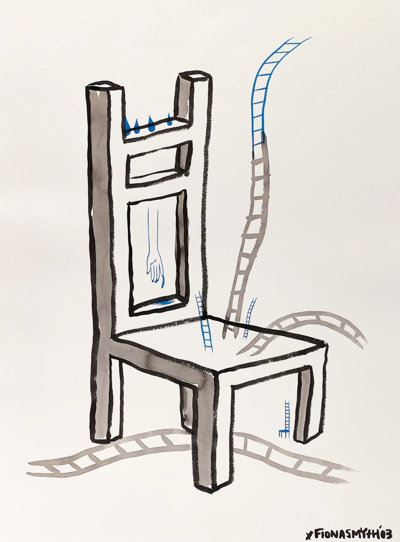 Fiona Smyth, Two Untitled, two ink and wash on paper - view 3