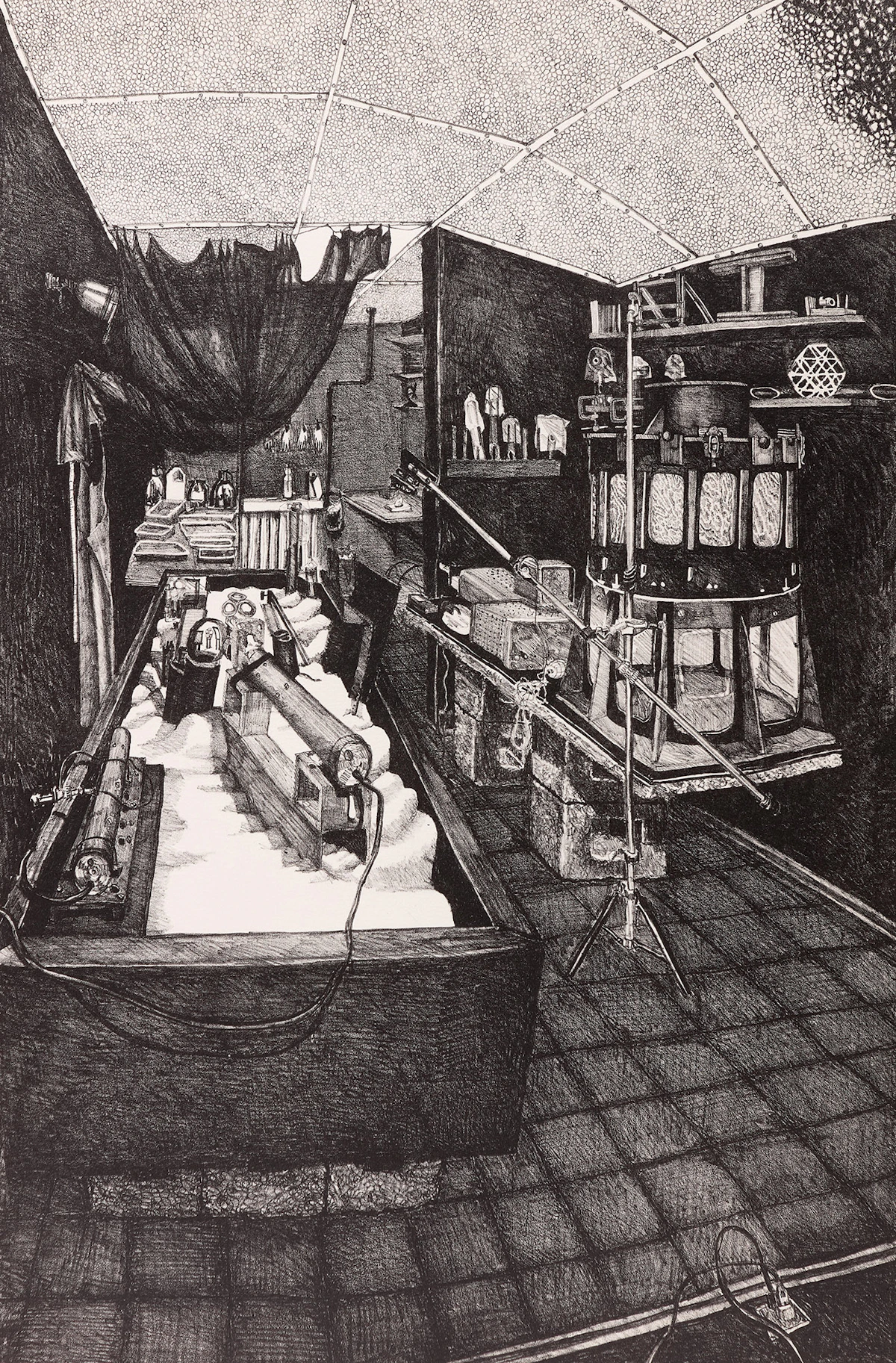 Catherine MacTavish, Visual Alchemy and Self-Centred, two lithographs