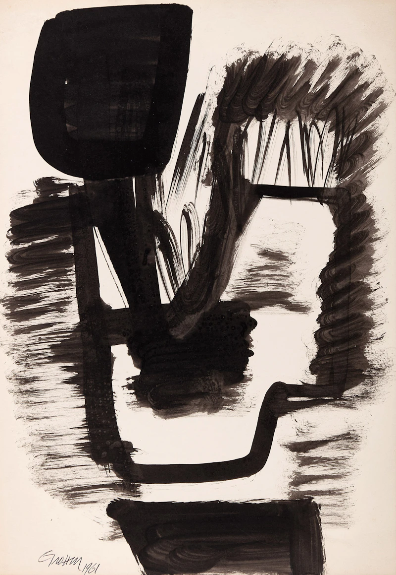 Abstract, Study for Easter Series and Untitled (Tarifa Spain) by Gerald Trottier