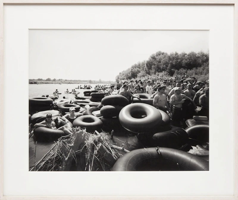 Geoffrey Fricker, Inner Tubes on Labour Day, Sacramento River, gelatin silver print - view 2