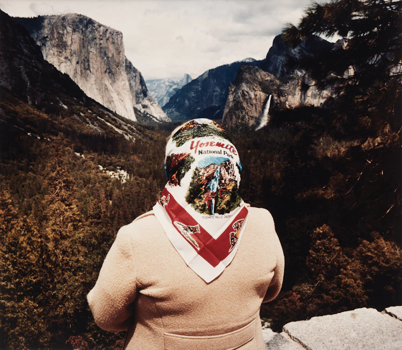 Woman with Scarf at Inspiration Point from the Sightseer Series by Roger Minick