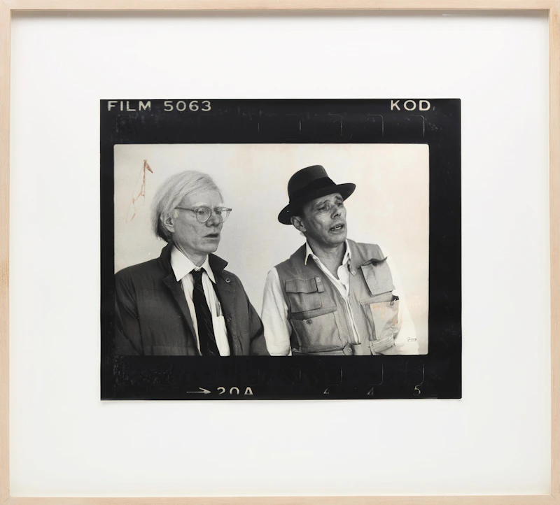 Zoa (Brigitte Müller-Fehn), Joseph Beuys and Andy Warhol in New York, 1979, gelatin silver print - view 2