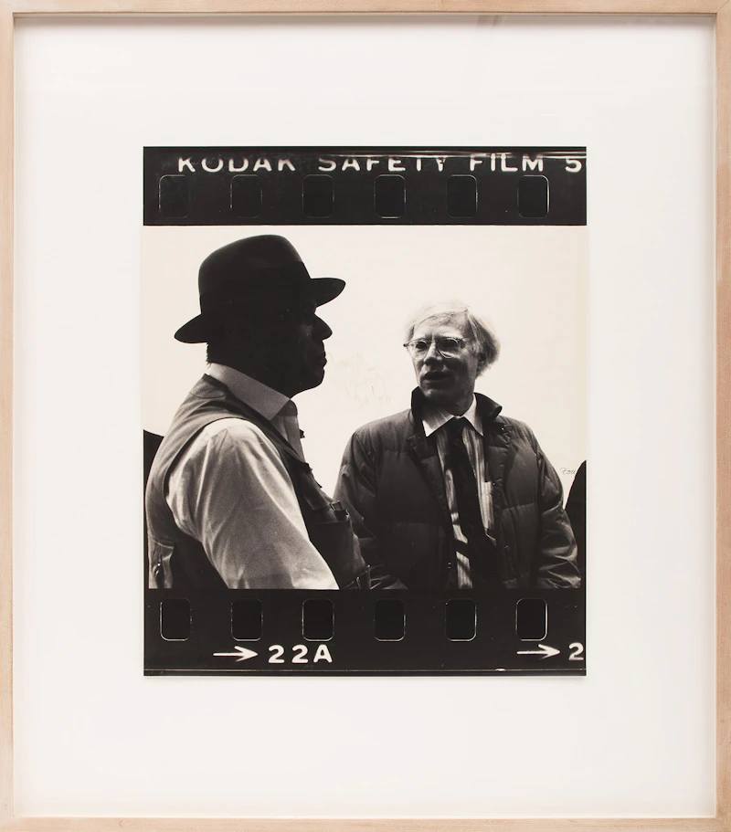 Zoa (Brigitte Müller-Fehn), Joseph Beuys and Andy Warhol in New York, 1979, gelatin silver print - view 2