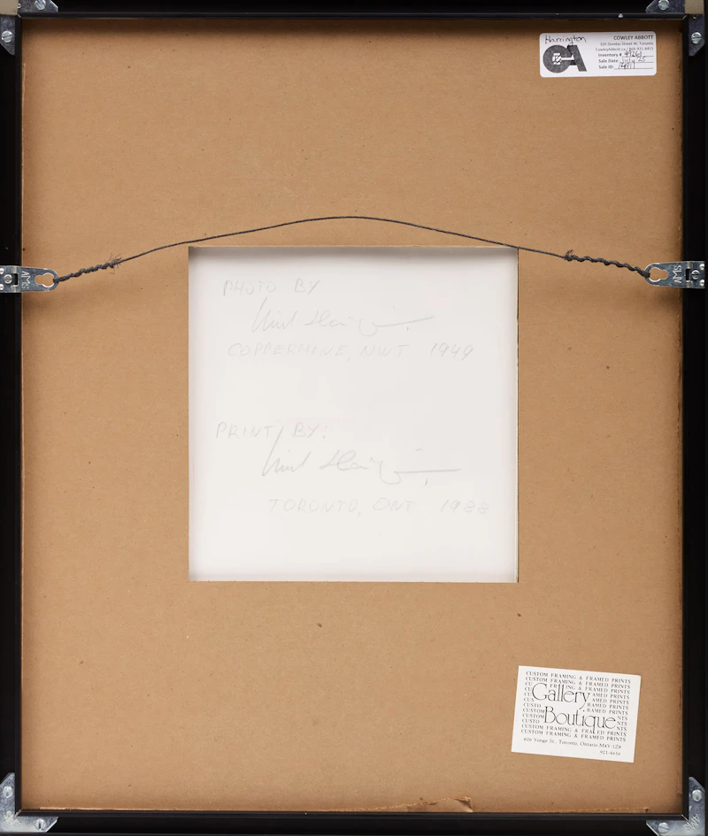 Richard Harrington, Coppermine, N.W.T., 1949, gelatin silver print, 1988 - view 3