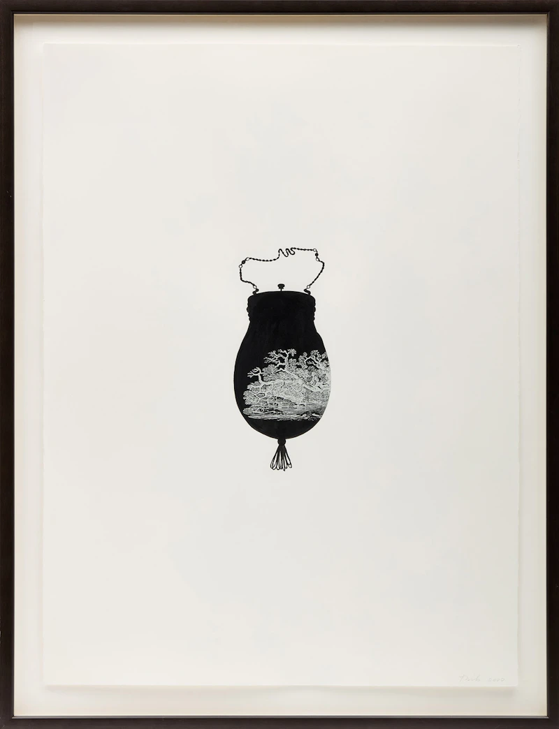 Jeannie Thib, Trappings 5 & 6, two india ink and screenprints on paper (diptych), 2000 - view 6