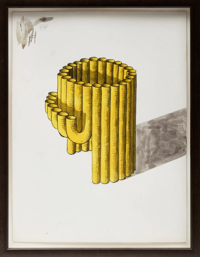 Peter Schuyff, Untitled (12 & 17), Two gouache on paper works, 1998 - view 4