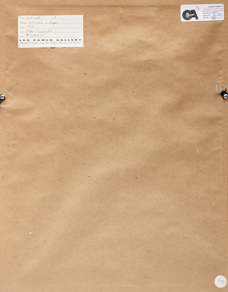 Peter Schuyff, Untitled (12 & 17), Two gouache on paper works, 1998 - view 6