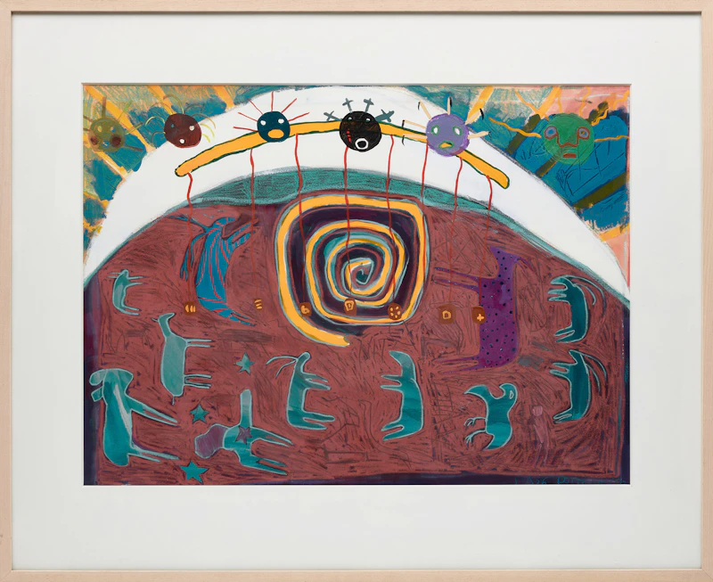 Jane Ash Poitras, Peyote Altar Vision, 1992, mixed media on paper - view 2