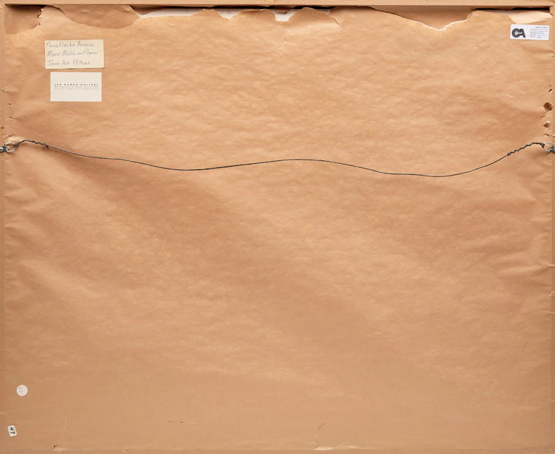 Jane Ash Poitras, Parafleche Arrow, 1992, mixed media on paper - view 3