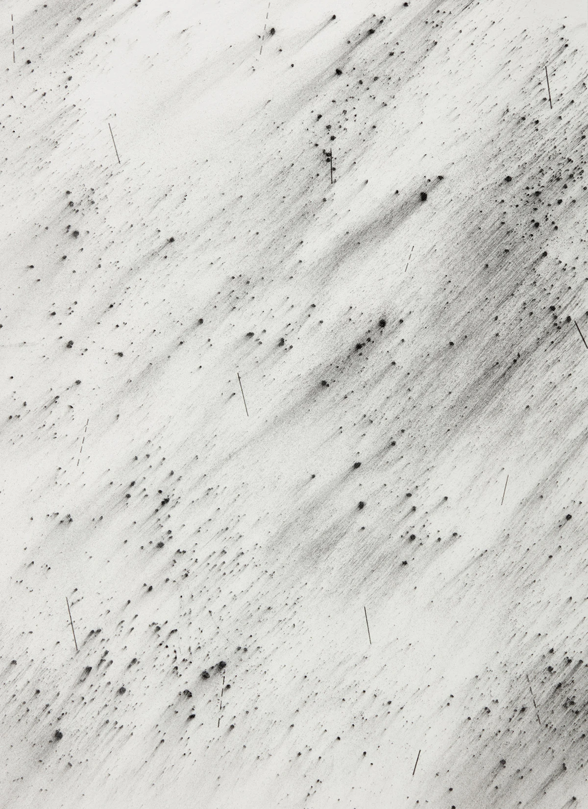 Akira Yoshikawa, Adashino #4, graphite powder and pencil on paper, 1998