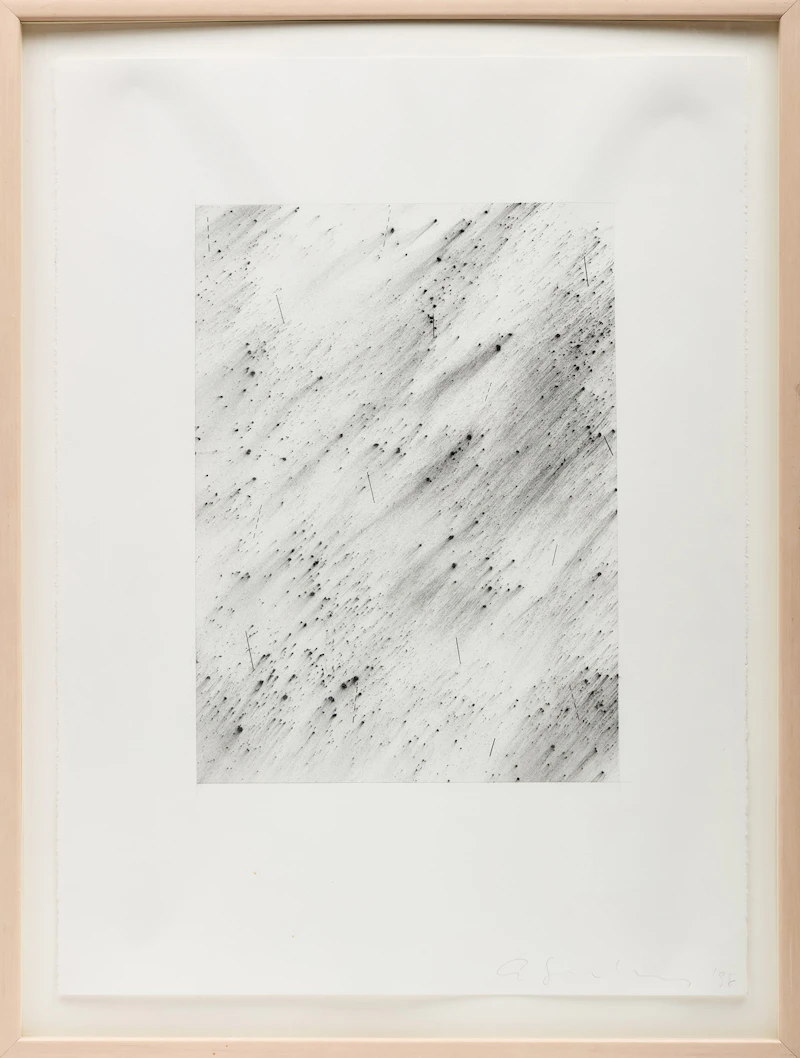 Akira Yoshikawa, Adashino #4, graphite powder and pencil on paper, 1998 - view 2
