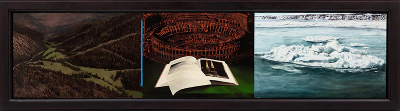 Paul Beliveau, Les vies parallèles XXXIX, oil on board, 2002 - view 2