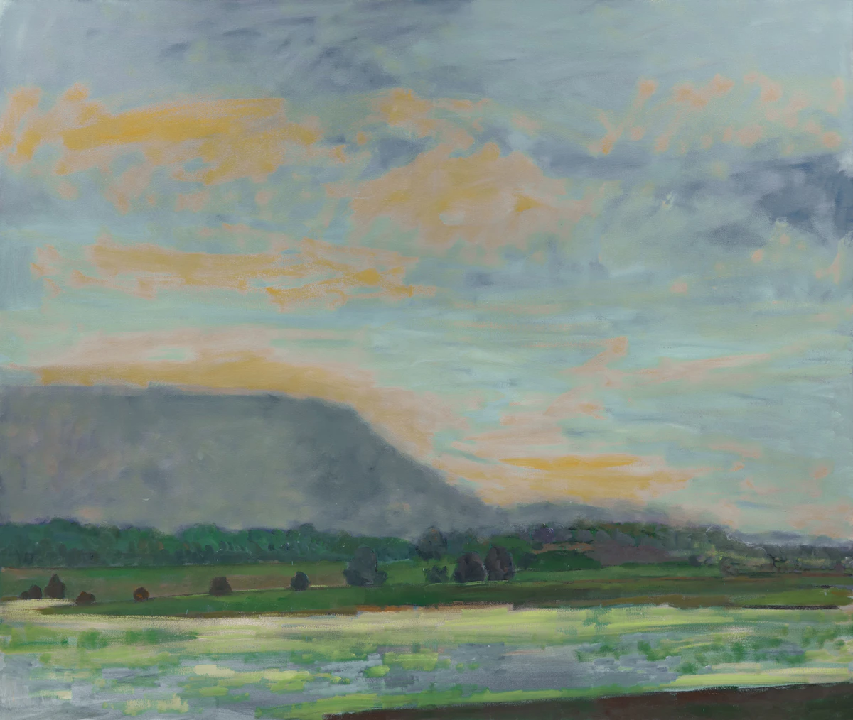 Gregory Hardy, Swamp on the Flats (Mashomack), 1989, oil on canvas
