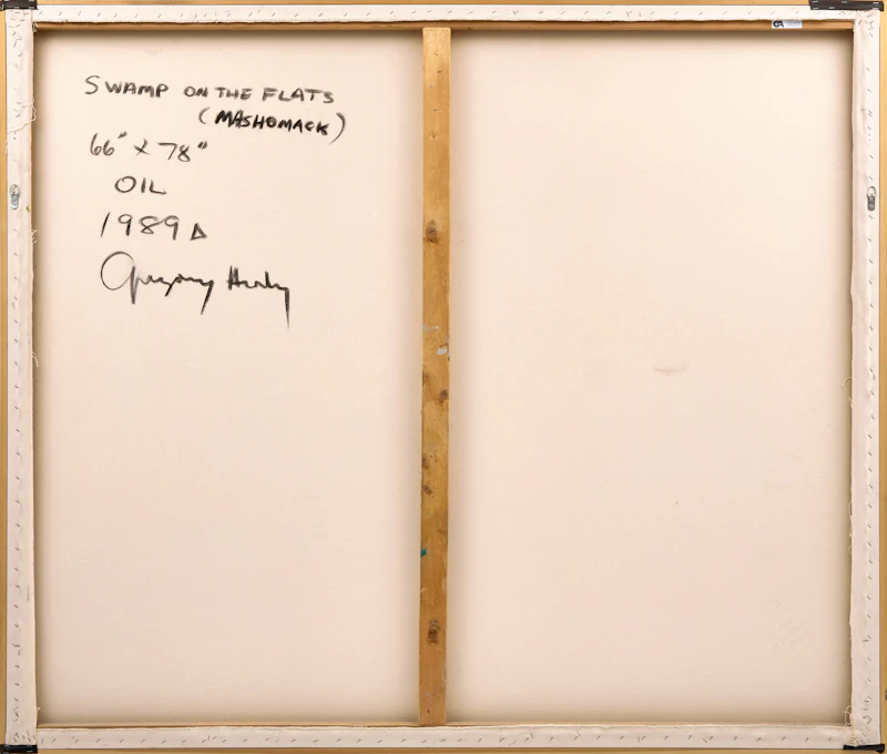 Gregory Hardy, Swamp on the Flats (Mashomack), 1989, oil on canvas - view 3