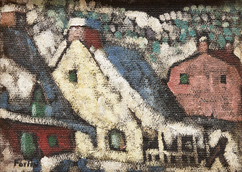 Maisons de Charlevoix l’hiver by Marc-Aurèle Fortin