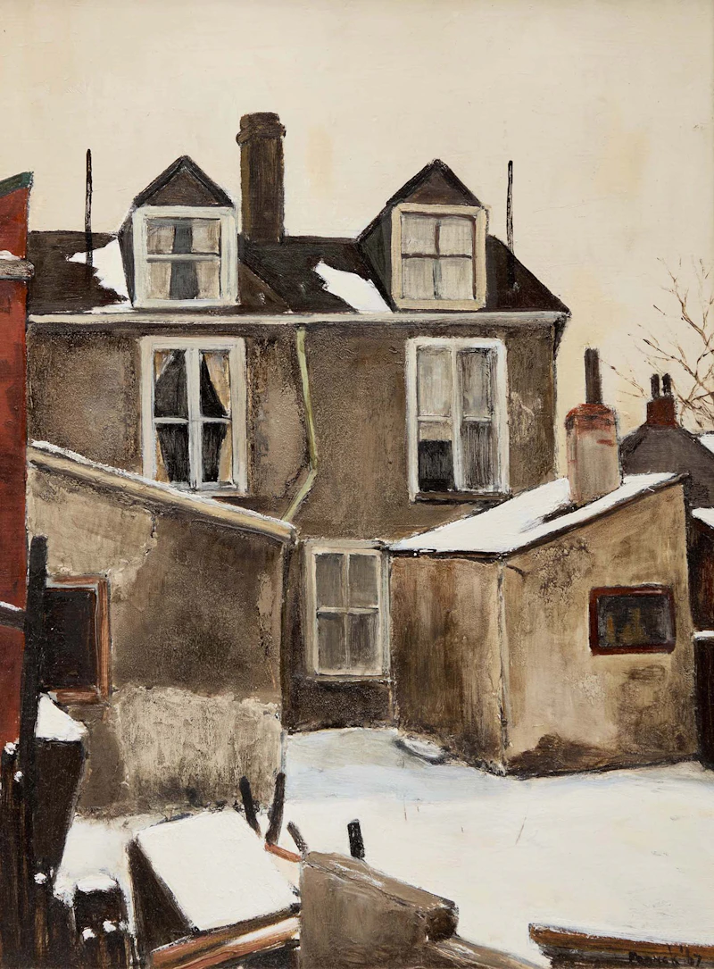 Backyard of Phoebe Street by Albert Jacques Franck