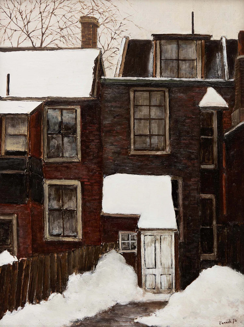 Back of Amelia Street, 1972 by Albert Jacques Franck