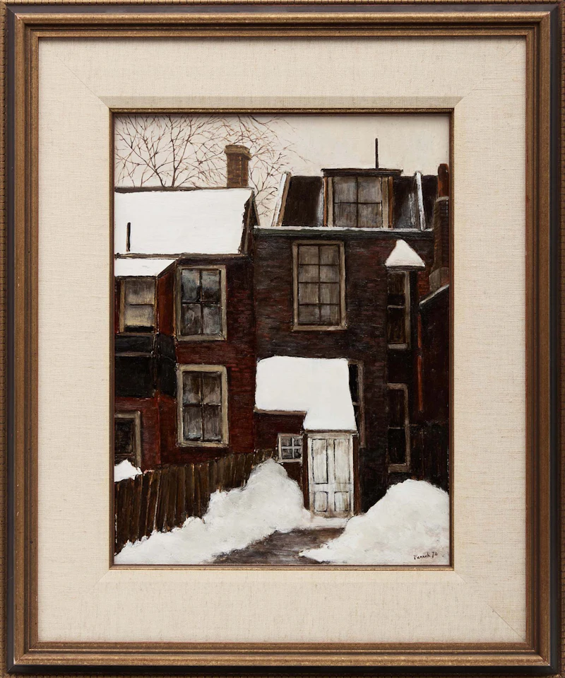 Albert Jacques Franck, Back of Amelia Street, 1972, oil on board - view 2